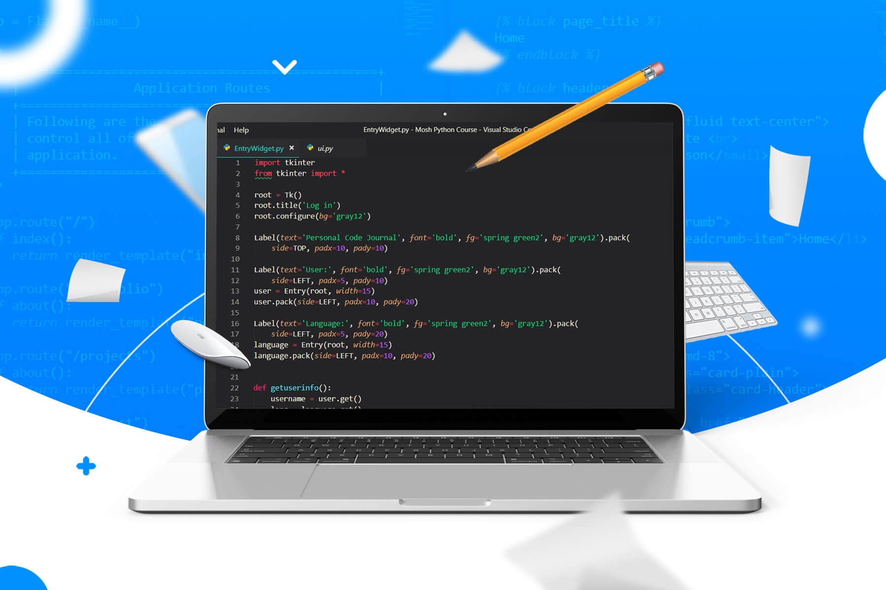 job descriptions for developers - code on a laptop